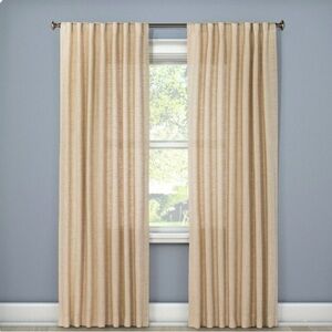 ▪️Light Filtering Textured Weave Window Panels x 4